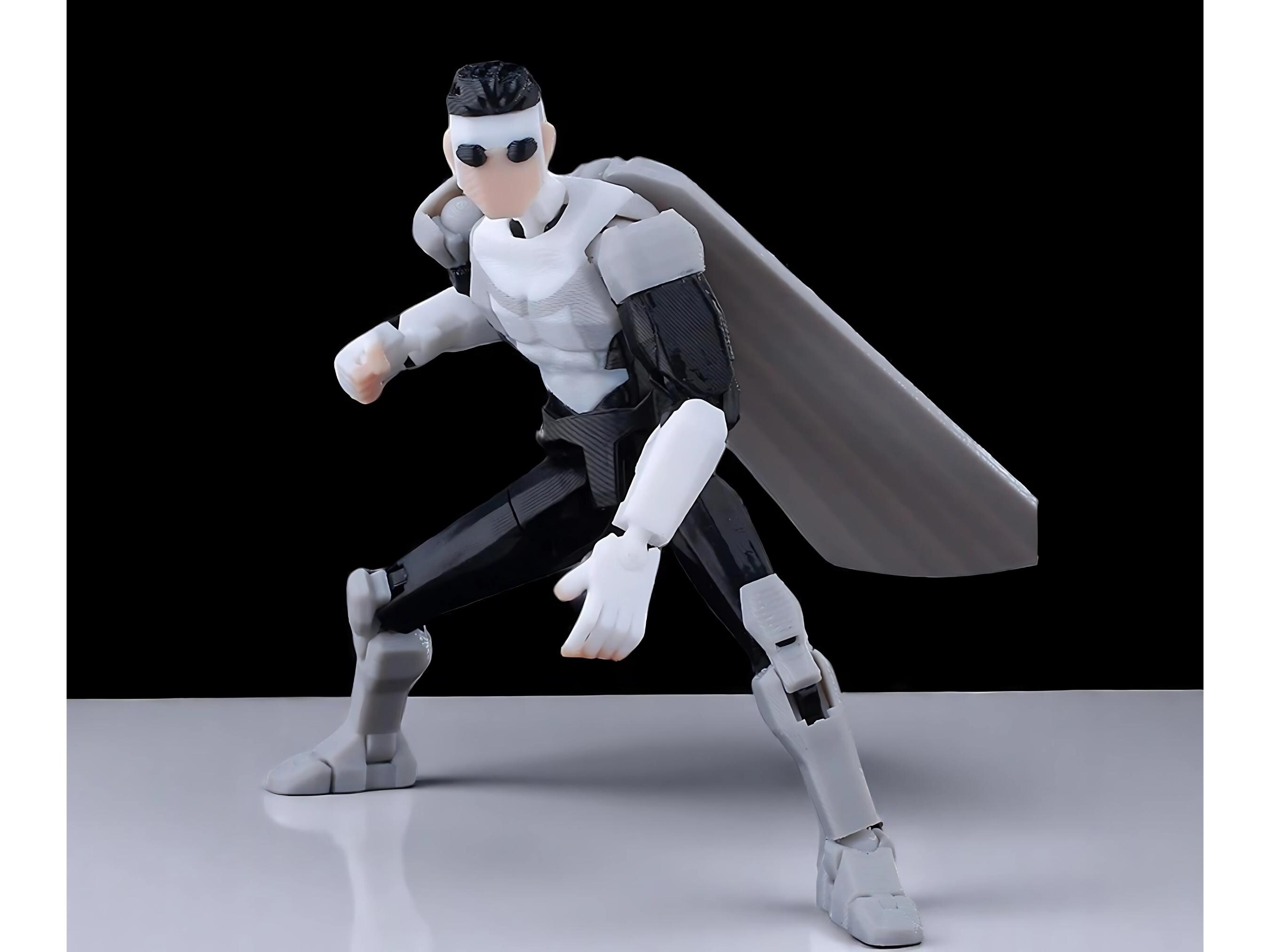 Omni Action Figure, Polygon 3D Printed Omni Action Figurines, 9L3D