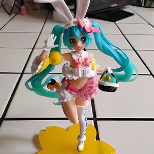 Miku Anime Figure, Hatsune Miku Anime Figure, Kawaii Pvc Model Doll , 23cm Anime-Inspired Vocaloid Bunny Girl Figure, Ornament Toy