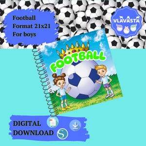 druckbares Buch/ Fußball/ Heimwerken/ Fußball/ druckbares Buch/ Montessori Spielzeug/ druckbares Spiel/ Buch mit Klettverschluss/ Für Jungen/ Digitales Buch