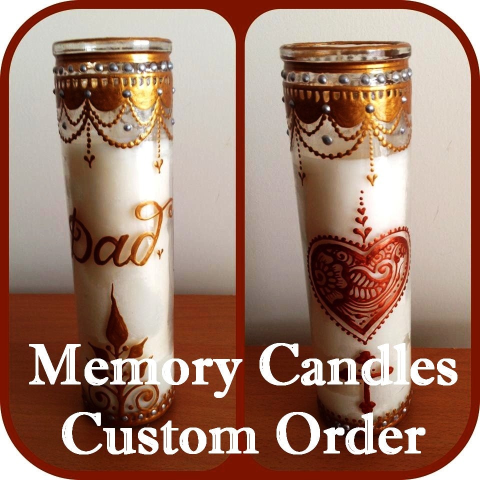 Memory Candles Custom Order Do Not Buy This Listing Etsy