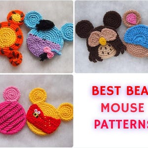 Los mejores patrones de crochet de osos y ratones