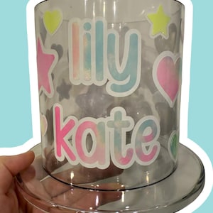 Personalized Acrylic Headband and Hair Accessories Organizer