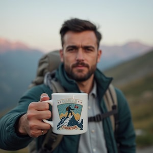 Turkish Dağlar Çağırıyor Hiking Mug Bardak – The Perfect Gift Idea for Adventure Lovers Hediye