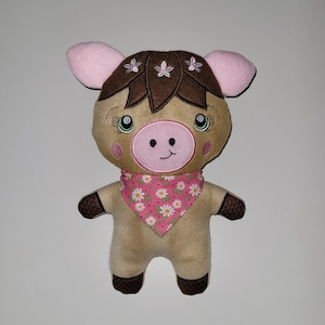 Pony Stuffie Pink Pony Plush Soft Toy Cute Cuddly Chibi Horse Plushie Pony Ready to Ship Stuffed Pony Stuffy