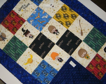 Custom Embroidered Harry Potter Toddler Quilt Fits | Etsy