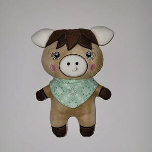 Pony Stuffie Pony Plush Soft Toy Cute Cuddly Chibi Horse Gift Ready to Ship