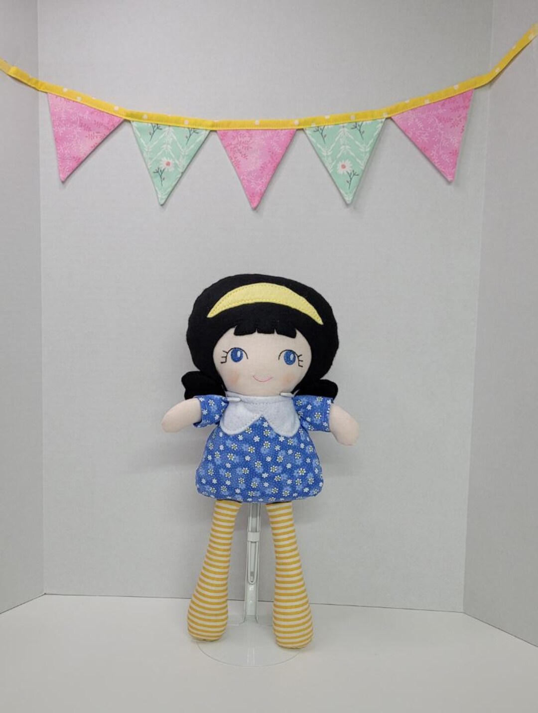 Cloth Doll, Modern Rag Doll, Soft Doll, Doll Friend, Softie Doll, Blue ...
