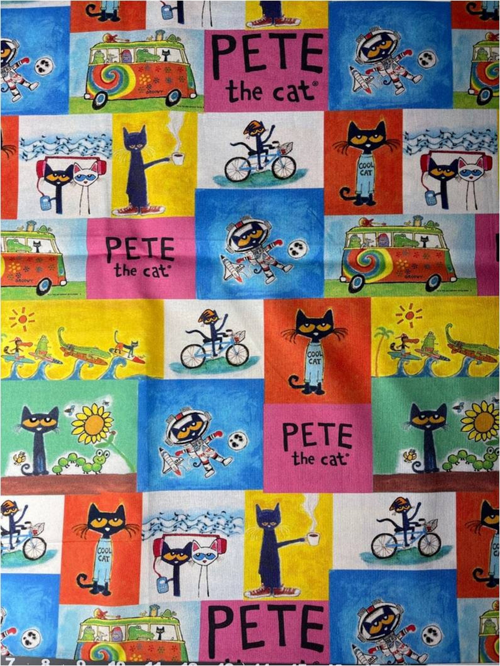 Custom Pete the Cat Quilt Choose Fabrics and Images Pete Etsy Canada