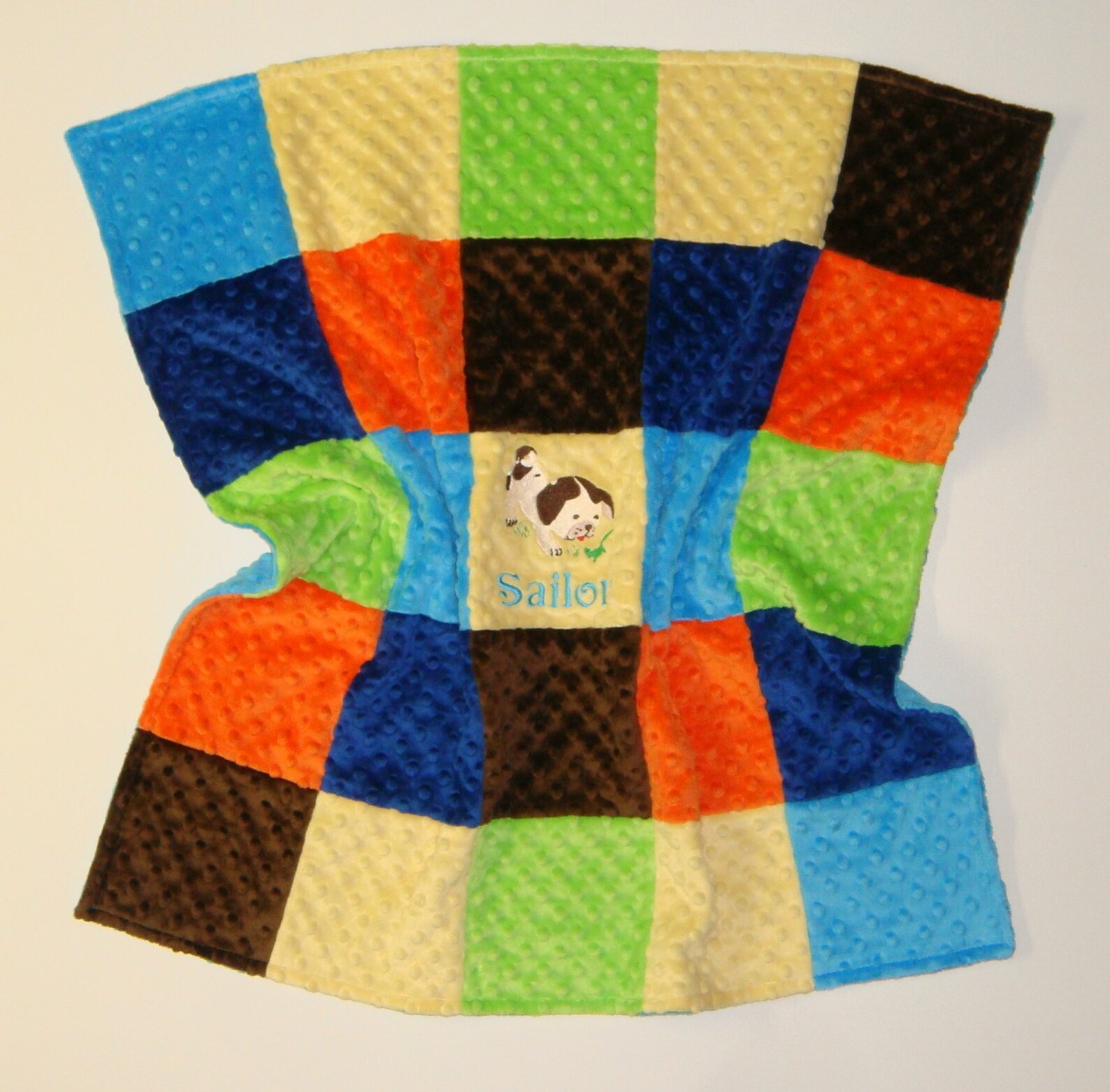 The Poky Little Puppy Patchwork Baby Blanket Made With Minky - Etsy
