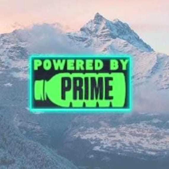prime bottle vinyl sticker car glass home wall office gifts all sizes 20+colours