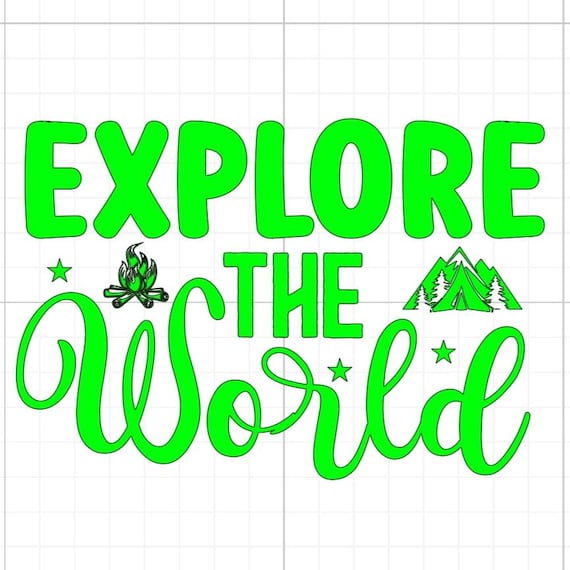 explore the world camping outdoors sign vinyl sticker car van race car truck glass home wall office gifts all sizes colours