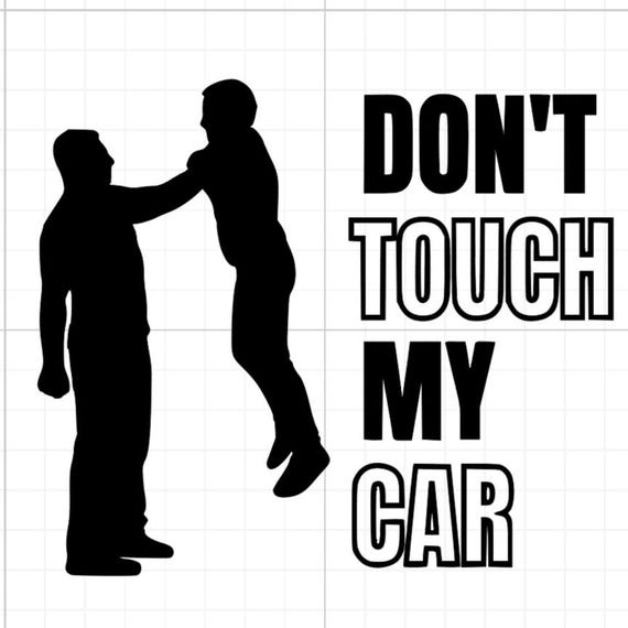 don't touch my car bumper sticker back off vinyl sticker Funny stickers car van race car truck glass home wall office gifts