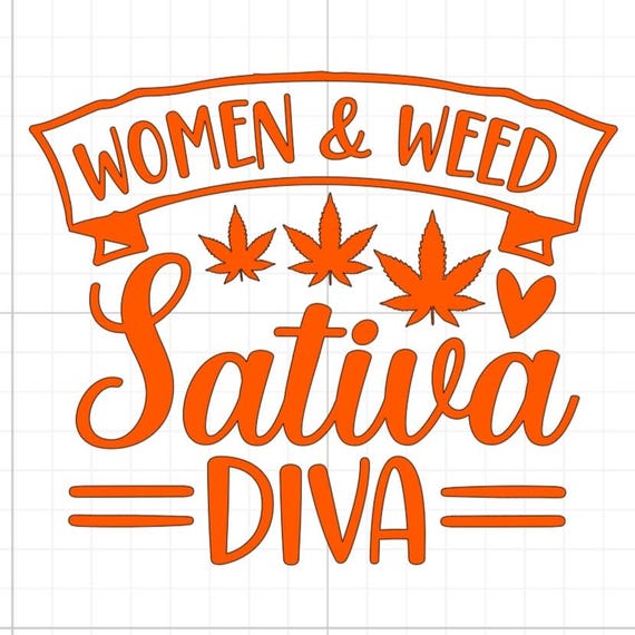 women & weed sativa diva weed cannabis bud sign vinyl sticker car glass home wall office gifts all sizes 20+colours