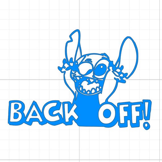 back off Disney stich bumper sticker stop riding my ass vinyl sticker Funny stickers car van race car truck glass home wall office gifts
