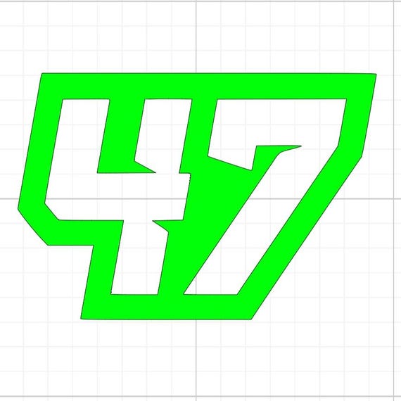 47 racing number bumper sticker back off vinyl sticker Funny stickers car van race car truck glass home wall office gifts