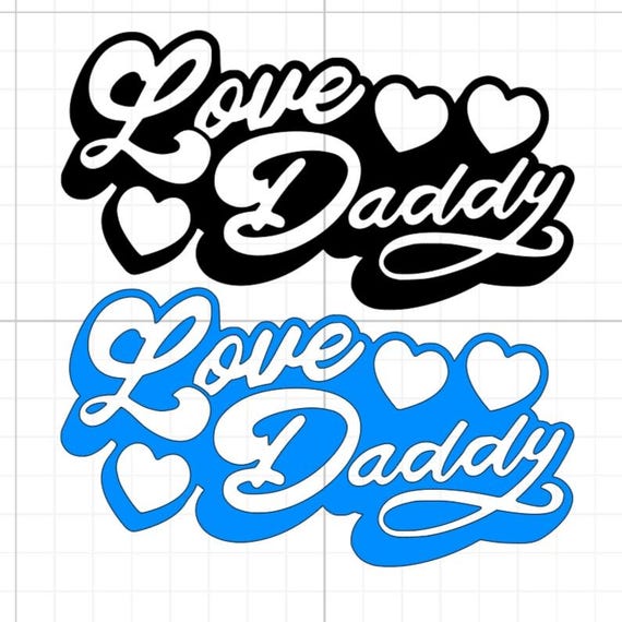 love daddy sign vinyl sticker car van race car truck glass home wall office gifts all sizes colours
