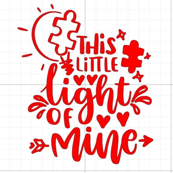 this little light of mine autism awareness support vinyl sticker car van race car truck glass home wall office gifts 20+colours