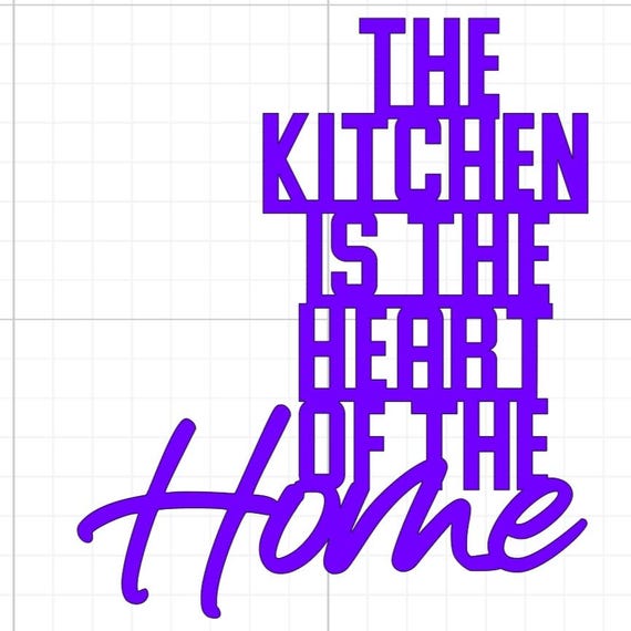 the kitchen is the heart of the home kitchen vinyl sticker Funny stickers glass home decal wall office gifts 20+colours personalised