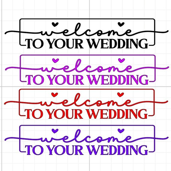 welcome to our wedding love story vinyl sticker Funny stickers glass home wall office gifts 20+colours personalised