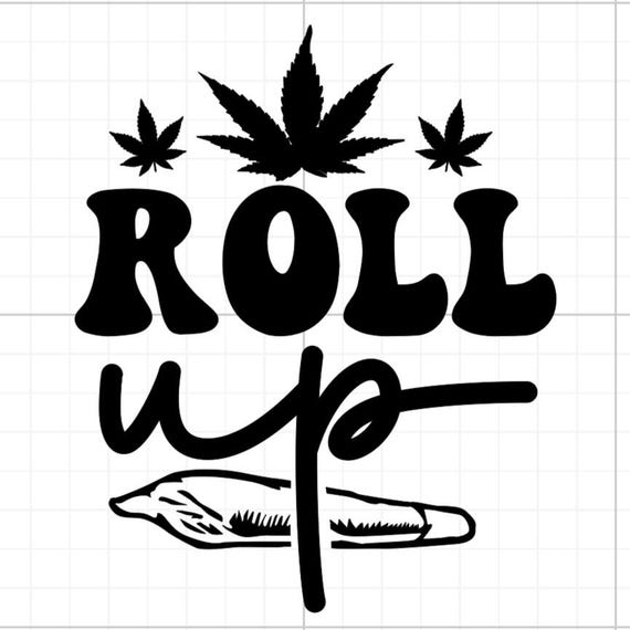 roll up weed cannabis bud sign vinyl sticker car glass home wall office gifts all sizes 20+colours
