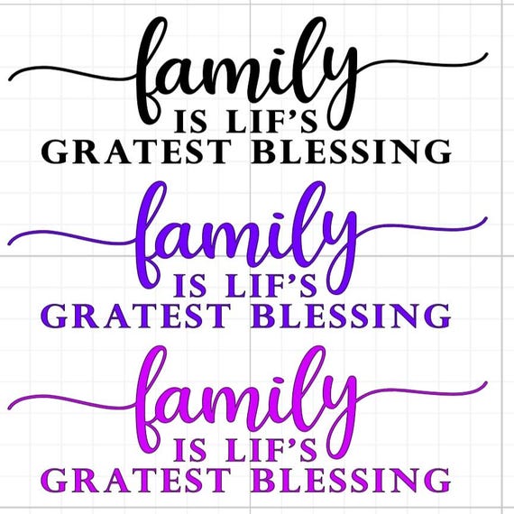family is lifs gratest blessing love & laughter home kitchen live love vinyl sticker Funny home decal wall office 20+colours personalised