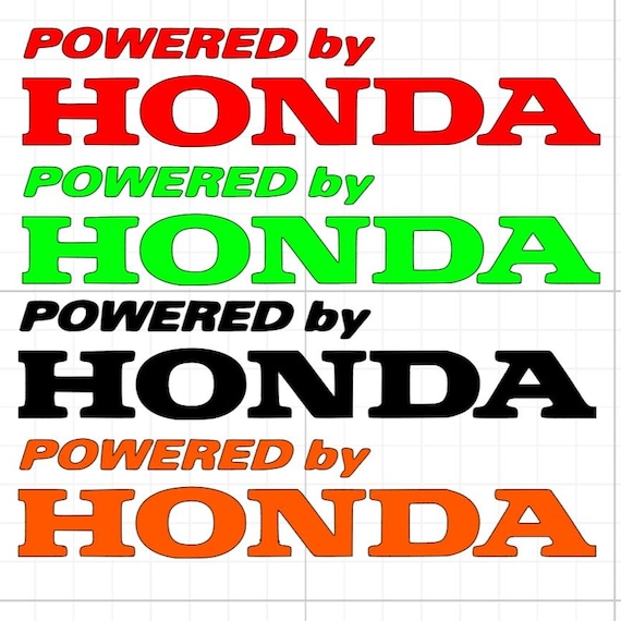 powered by Honda racing bumper sticker back off vinyl sticker Funny stickers car van race car truck glass home wall office gifts