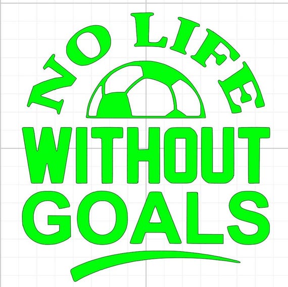 no life without goals football vinyl sticker Funny car van race car truck glass home wall office gifts 20+colours