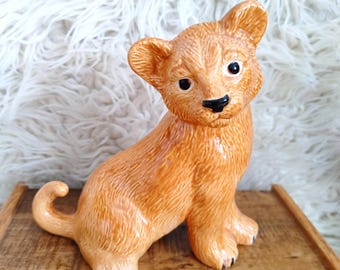 ヴィンテージの大型イタリア製MCM陶器製ライオンの子の置物 - Etsy 日本