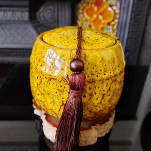 Vintage ceramics tea jar, tea caddy amazing