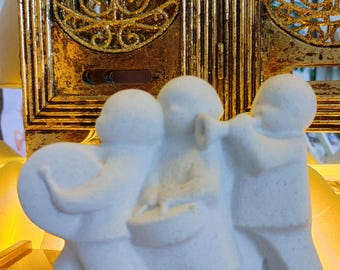Marbell Stone Art Belgium 3 Band kinderorkest sculptuur