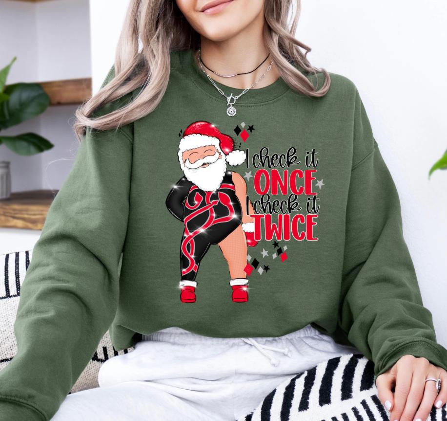 Santa Checking Twice - Etsy