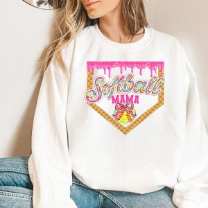 Softball Mama Drip svg, Softball Ice Cream Drip sublimation design, Game Day png, Softball Mom Dripping svg, Mama Graphic sublimation design