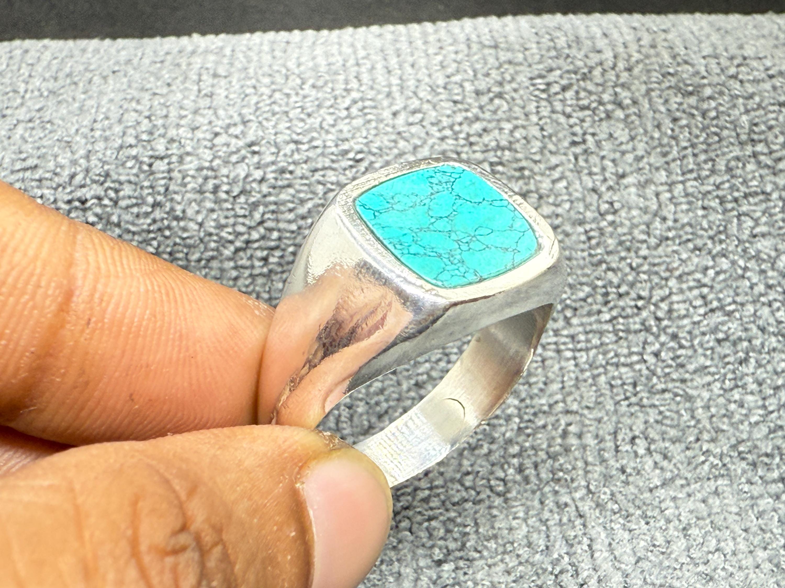 Jax Grey Stainless Steel & Black Stone Signet Ring | In stock! | Moody Mason