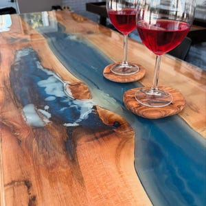 Custom Handcrafted Epoxy Bar Top - Bar - River Table Epoxy Top