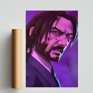 John Wick Poster, Photography Prints, John Wick Print, Keanu Reeves Poster, Home Decor, Office Wall Decor, Living Room Decor