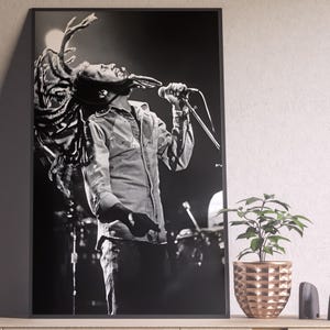 Affiche Bob Marley, impression Bob Marley, art mural Bob Marley, décoration d'intérieur Bob Marley, cadeaux Bob Marley, Bob Marley pour elle et lui