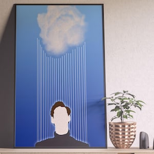 The Truman Show Poster, The Truman Show Movie Poster, Peter Weir, Movie Poster, Vintage Poster, Minimalist Art, Midcentury Poster, Her Him