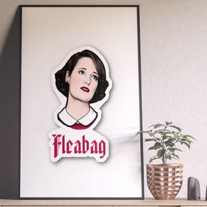 Póster de Fleabag, impresión de Fleabag, puente de Phoebe Waller, póster de serie de televisión minimalista, arte retro vintage, póster personalizado, arte de pared, decoración del hogar