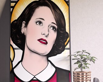 Fleabag Poster, Fleabag Print, Phoebe Waller Bridge, Minimalist Tv Series Poster, Vintage Retro Art, Custom Poster, Wall Art, Home Decor