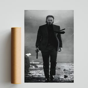 John Wick Poster, Photography Prints, John Wick Print, Keanu Reeves Poster, Home Decor, Office Wall Decor, Living Room Decor
