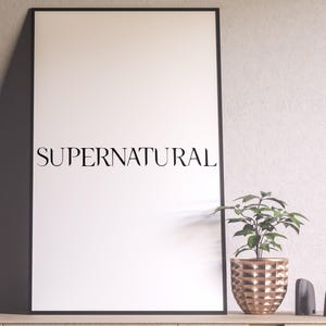 Supernatural Poster, Wall Art, Wall Prints, Home Decor, Kraft Paper Print, Gift Poster, TV Series Poster, Wall Art, Home Decor, Her Him