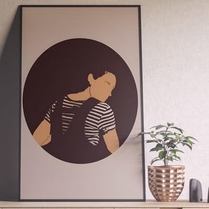 Fleabag Poster, Fleabag Print, Phoebe Waller Bridge, Minimalist Tv Series Poster, Vintage Retro Art, Custom Poster, Wall Art, Home Decor