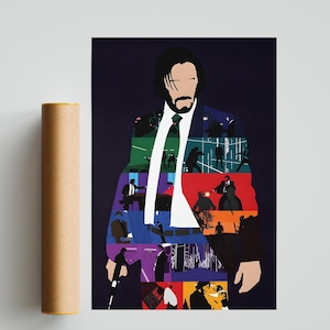 John Wick Poster, Photography Prints, John Wick Print, Keanu Reeves Poster, Home Decor, Office Wall Decor, Living Room Decor