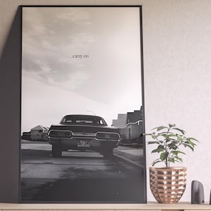 Pôster sobrenatural, arte de parede, impressões de parede, decoração de casa, impressão em papel kraft, pôster para presente, pôster de série de TV, arte de parede, decoração de casa, dela para ele
