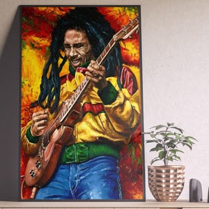 Affiche Bob Marley, impression Bob Marley, art mural Bob Marley, décoration d'intérieur Bob Marley, cadeaux Bob Marley, Bob Marley pour elle et lui
