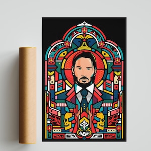 John Wick Poster, Photography Prints, John Wick Print, Keanu Reeves Poster, Home Decor, Office Wall Decor, Living Room Decor