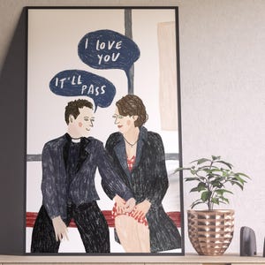 Fleabag Poster, Fleabag Print, Phoebe Waller Bridge, Minimalist Tv Series Poster, Vintage Retro Art, Custom Poster, Wall Art, Home Decor