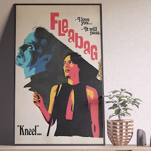 Fleabag Poster, Fleabag Print, Phoebe Waller Bridge, Minimalistisches Tv Serie Poster, Vintage Retro Kunst, Benutzerdefinierte Poster, Wandkunst, Wohnkultur