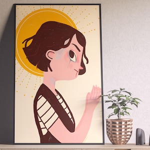 Fleabag Poster, Fleabag Print, Phoebe Waller Bridge, Minimalist Tv Series Poster, Vintage Retro Art, Custom Poster, Wall Art, Home Decor