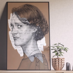 Fleabag Poster, Fleabag Print, Phoebe Waller Bridge, Minimalist Tv Series Poster, Vintage Retro Art, Custom Poster, Wall Art, Home Decor